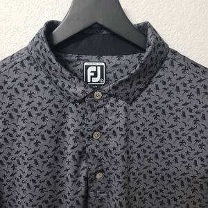 Footjoy AOP Tropical Pattern Performance Polo Men's Large